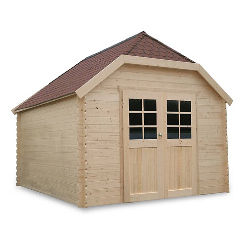 Solid Abri jardin bois Limerick - 11.56 m² - 2.98 x 3.88 x 2.95 m - 28 mm