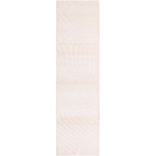 Vidal Tapis de couloir en laine 300x81 beige Darya