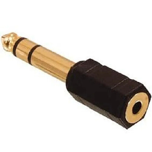 Valueline Adaptateur jack 6,35mm vers jack 3,5mm connecteur plaqué or