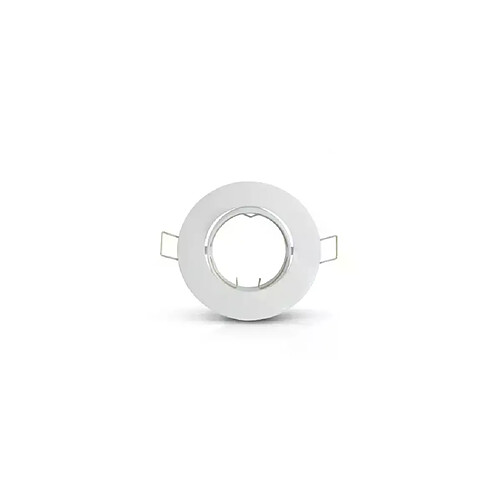 Support de Spot LED Encastrable Orientable 45° Blanc IP20 Ø92mm - perçage Ø75mm