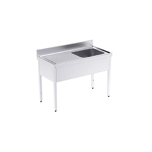 Plonge Inox Professionnelle Egouttoir à Gauche Gamme 600 - Distform