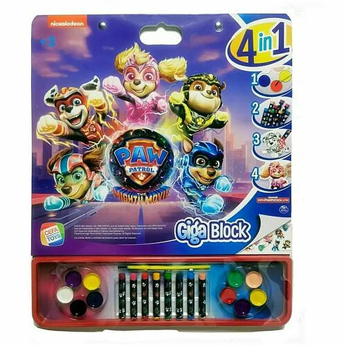 Dessins à peindre The Paw Patrol Giga Block Album d'autocollants 4 en 1