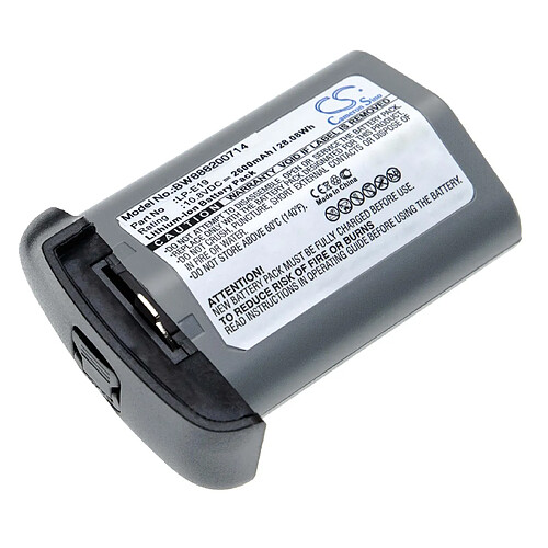 vhbw batterie compatible avec Canon EOS 1Ds Mark 3, 1Ds Mark III, 1DX appareil photo DSLR (2600mAh, 10.8V, Li-Ion)