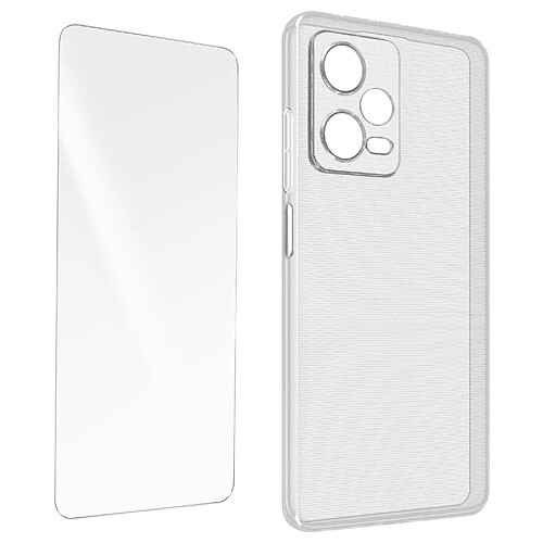 Avizar Coque pour Xiaomi Redmi Note 12 Pro et 12 Pro Plus et Verre 9H transparent