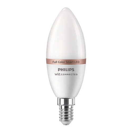 Philips Ampoule LED connectée flamme WIZ E14 Blancs & Couleurs