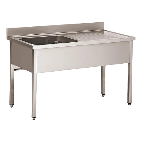 Plonge Inox 304 Démontable 1 Bac 500x400x300mm - L2G