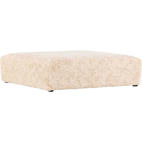 Vind Pouf en tissu doux Frankie 100 x 100 x 30 cm.