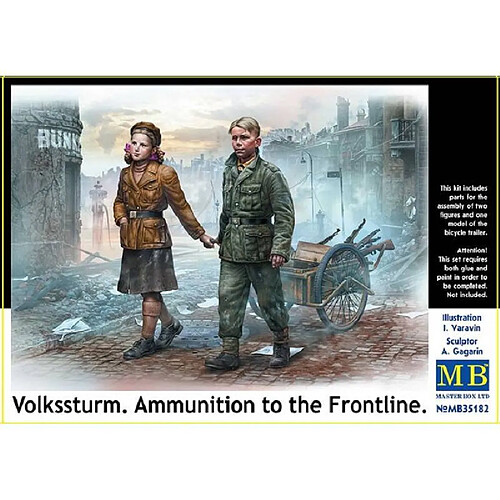 Master Box Figurine Mignature Volkssturm. Ammunition To The Frontline