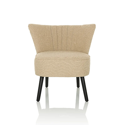 Fauteuil lounge / relax MANISO Tissu beige hjh LIVING