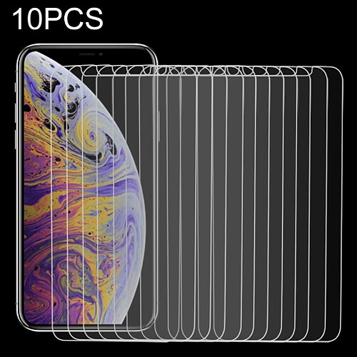 Wewoo 10PCS 9H 2.5D Film en verre trempé pour iPhone XS Max