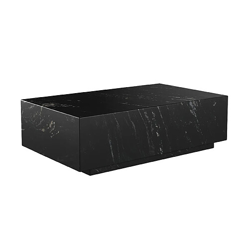 Rendez Vous Deco Table basse en marbre noir Izaé