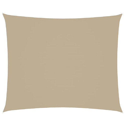 ComfortXL Voile De Parasol Tissu Oxford Rectangulaire 4x6 M Beige