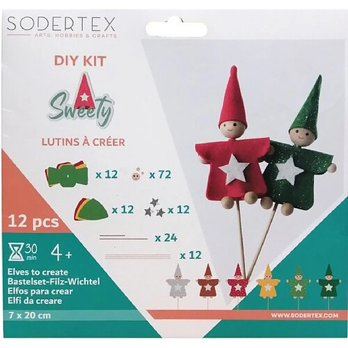 Sodertex kit lutin sweety a fabriquer feutrine