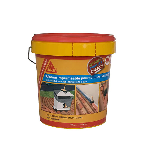 Peinture de protection SIKA Sikagard Protection Toiture inclinée - Sable - 4L