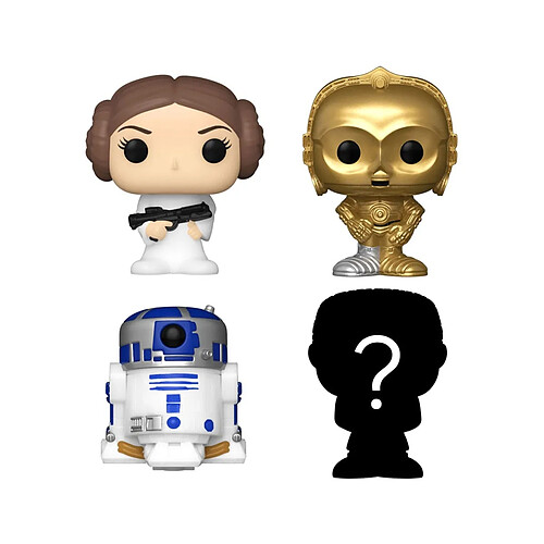 Funko Star Wars - Pack 4 figurines Bitty POP! Vinyl Leia 2,5 cm