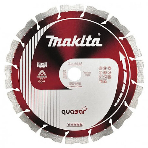 DISQUE DIAMANT MAKITA 230MM QUASAR ANTI-VIBRATION, ANTI-BRUIT