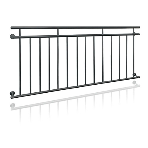 Ecd Germany Garde-corps balcon à la francaise appui rambarde anthracite en acier 90 x 184 cm