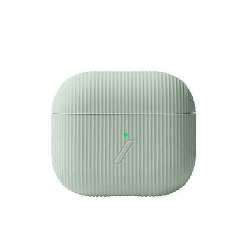 NATIVE UNION Coque pour Airpods 3 Curve en Silicone avec Texture Rayée Vert citron