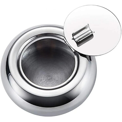 Universal Ashtray With Lid, Stainless Steel Cigarette Cigar Ashtray Bin For Indoor Or Outdoor