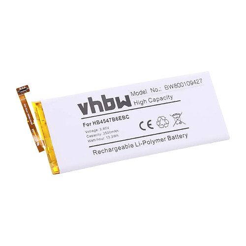 vhbw Li-Polymer Batterie 3500mAh (3.8V) pour téléphone portable, smartphone Huawei Honor 6 Plus, 6 Plus Dual Sim, Remplace: HB4547B6EBC, .