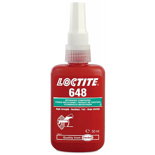 Fixation de scellement de douille et de palier Loctite 648 5ml