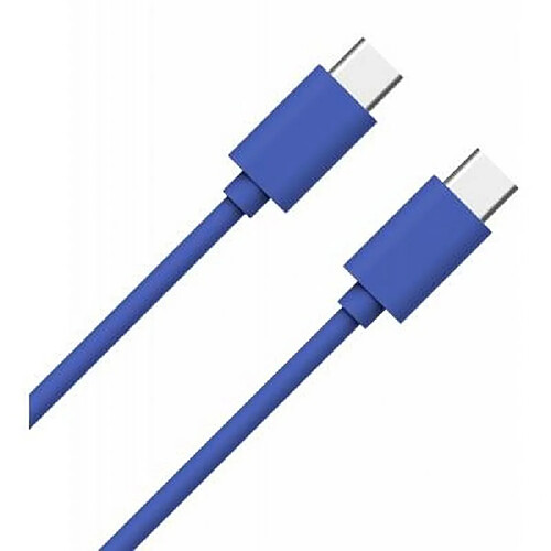 WOW Câble USB C/USB C 1m - 3A Bleu