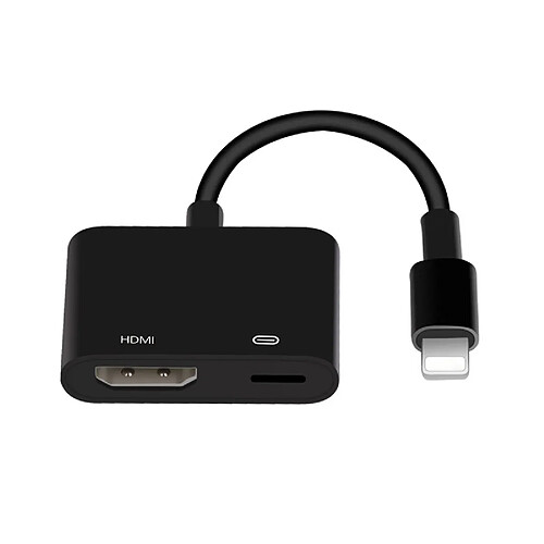 Wewoo Onten 7565S Câble adaptateur vidéo de projecteur iPhone Lightning vers HDMI HDTV pour iPad Noir