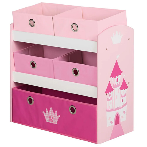 roba Unité de rangement pour jouets Crown Rose 63,5x30x60 cm MDF