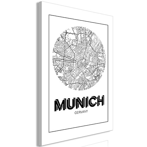 Artgeist Tableau - Retro Munich (1 Part) Vertical [20x30]