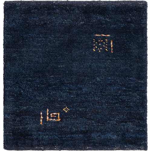 Vidal Tapis de laine 50x45 Bleu Gabbeh