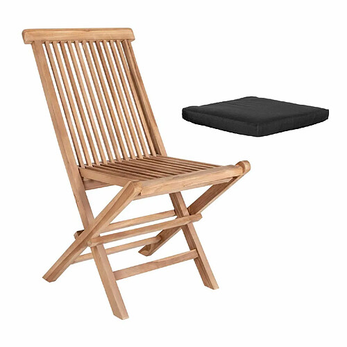 House Nordic 2 Chaises de jardin TOLEDO avec coussin