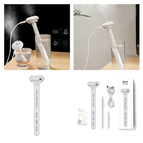 2x Lumière LED De De Fabricant De Brumisateur De Tasse De Bouteille D'humidificateur D'air Pour Le Bureau De Voiture à La Maison