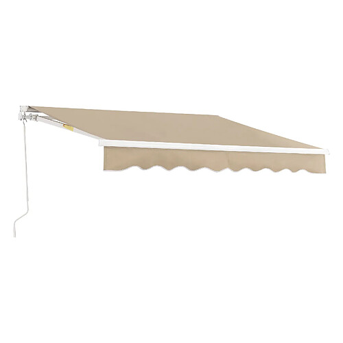 Store Banne Bitonto avec Manivelle 300 x 250 cm Beige [en.casa]