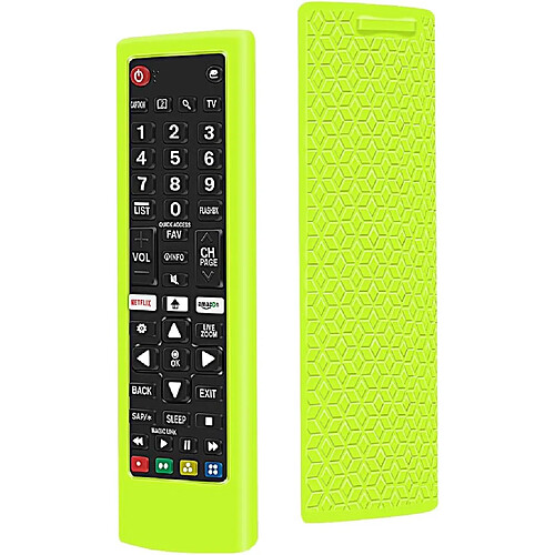 SANAG etui De Protection En Silicone Pour Lg Telecommande Akb75095308 Akb74915324 Akb73715601, Antiderapant Housse Coque Compatible Avec Lg Tv Remote(Jaune)