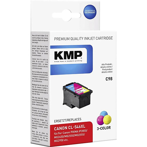 KMP Canon CL-546XL Couleur 30 ml