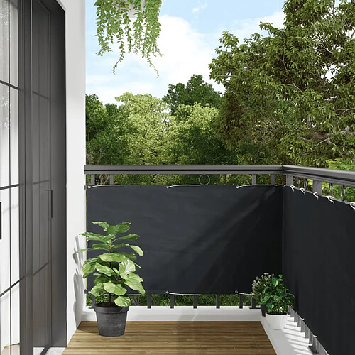 vidaXL Écran de balcon en tissu Oxford 75x400 cm Anthracite