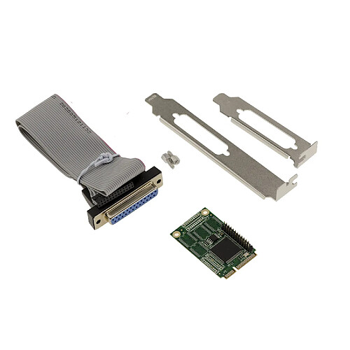 Kalea-Informatique Carte Mini PCIe 1 port parallèle LPT DB25 SPP ECP Format mPCIe Full Size - WCH CH384L