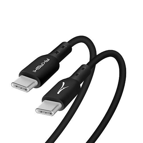 Câble USB-C vers USB-C Power Delivery 3A Charge Synchronisation Akashi Noir