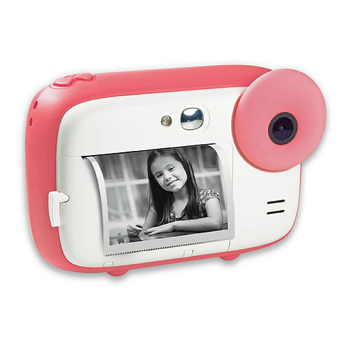 AGFA PHOTO Realikids Instant Cam - Appareil Photo Instantané Enfant - Photo/Video - LCD 2,4 pouces - Micro SD - Batterie Li - Rose - Rose