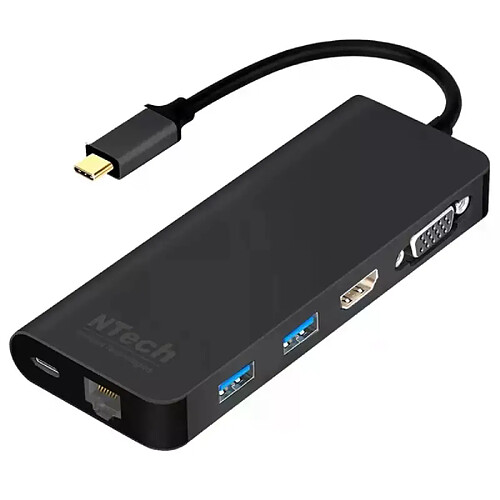 Adaptateur multiport USB-C 6-en-1 Ntech