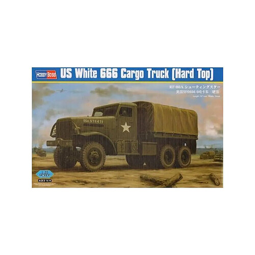 Hobby Boss Maquette Camion Us White 666 Cargo(hard Top)