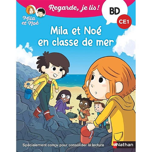 Mila et Noé en classe de mer