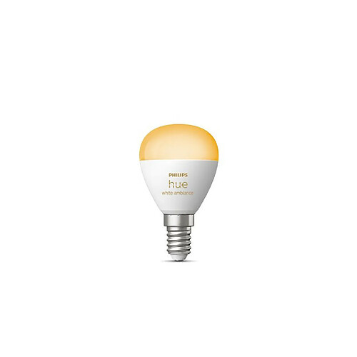 Ampoule connectée Sphérique Philips Hue White Ambiance P45 E14 5,1 W Blanc