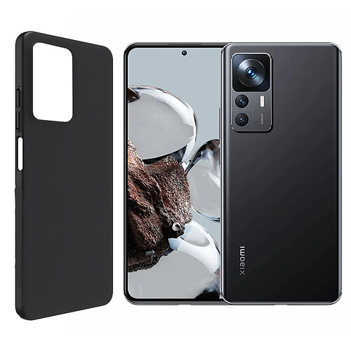 Visiodirect Coque de protection souple silicone Noir pour Xiaomi 12T Pro 5G 6.67" 22081212UG