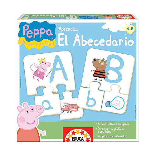 EDUCA BORRAS - Educa Peppa Pig- J'apprends l'alphabet, jeu éducatif borrAs 15652