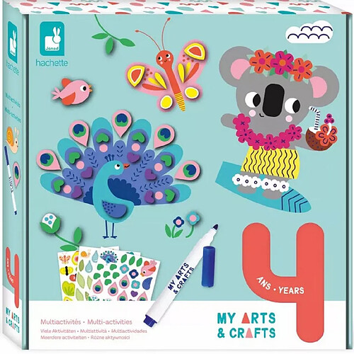 Juratoys-Janod coffret creatif mosaique et gommettes 4 ans