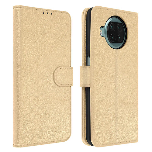 Avizar Étui Xiaomi Mi 10T Lite Protection avec Porte-carte Fonction Support or