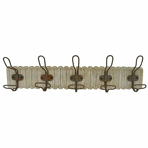 Portemanteau DKD Home Decor Colonial Fer Bois de manguier 61 x 10 x 21 cm Décapé