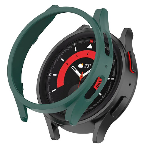 Coque en TPU anti-rayures, cadre creux pour votre Samsung Galaxy Watch 5 Pro 45mm - vert foncé