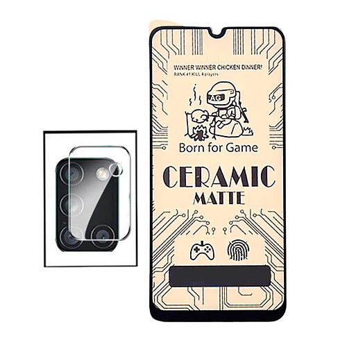 PHONECARE KIT Film de Verre Trempé CeramicGlass Full Cover + Film Caméra pour Samsung Galaxy A31